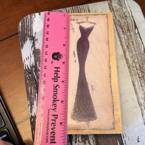 Stamps Happen, Inc. Art France Stamper Vogue Silhouette Dress On